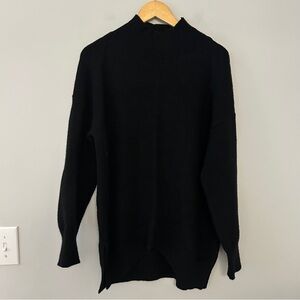 Anthropologie Maeve Black Mockneck Pullover Sweater